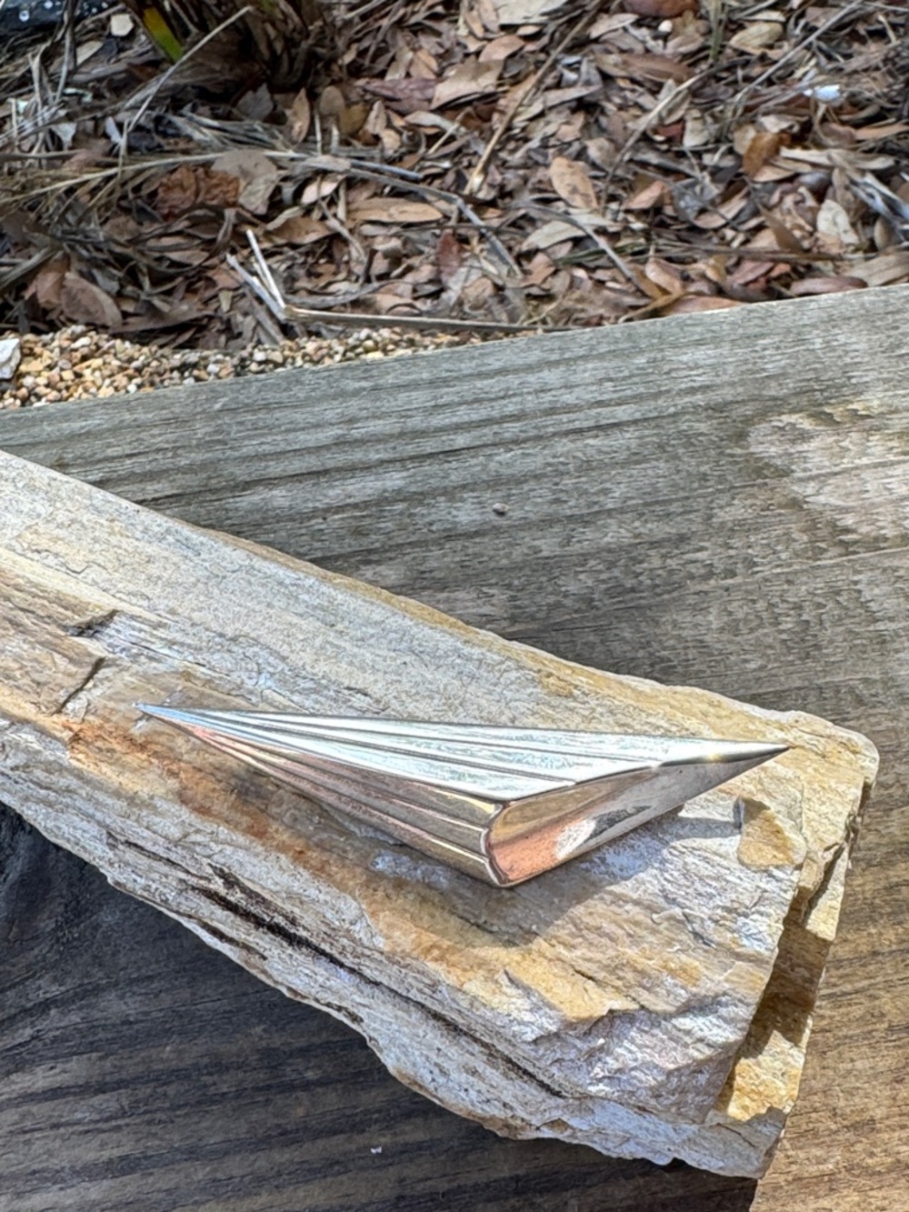 Modern Italian Sterling Silver PIn